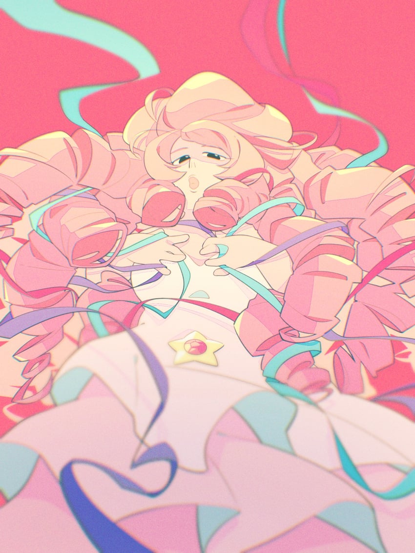 steven quartz universe and rose quartz universe (steven universe) drawn by kinako_(moment)