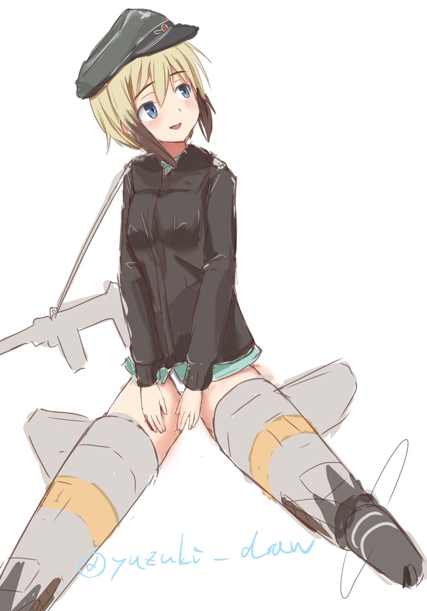 erica hartmann (world witches series and 1 more) drawn by yuzuki_draw