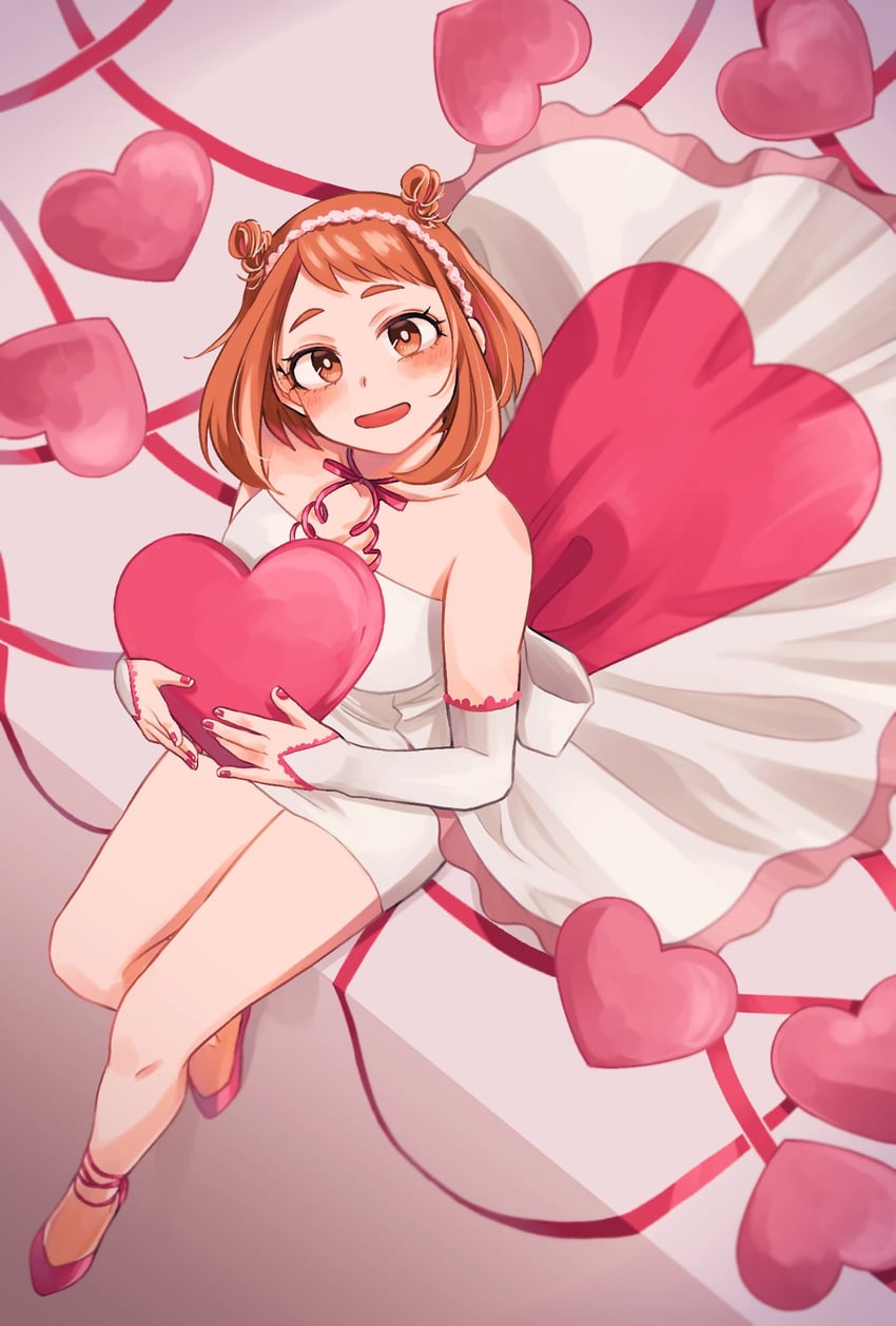 uraraka ochaco (boku no hero academia) drawn by tabetai_omochi