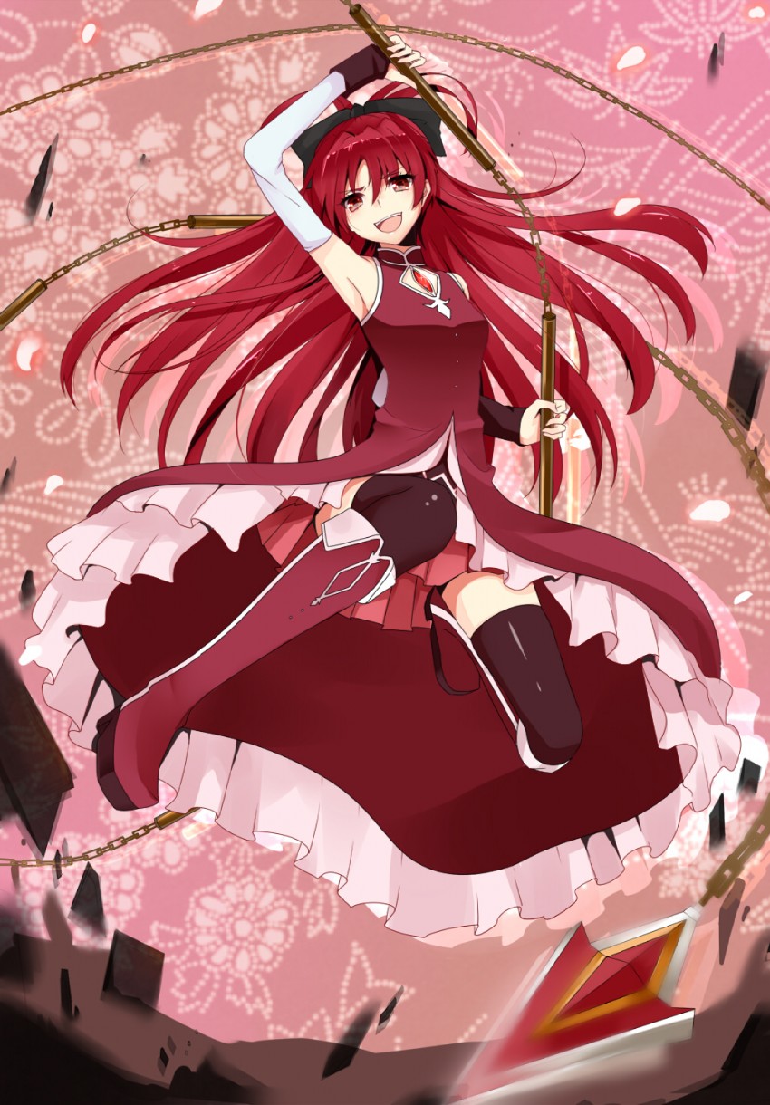 sakura kyoko (mahou shoujo madoka magica) drawn by nuko_(mikupantu)