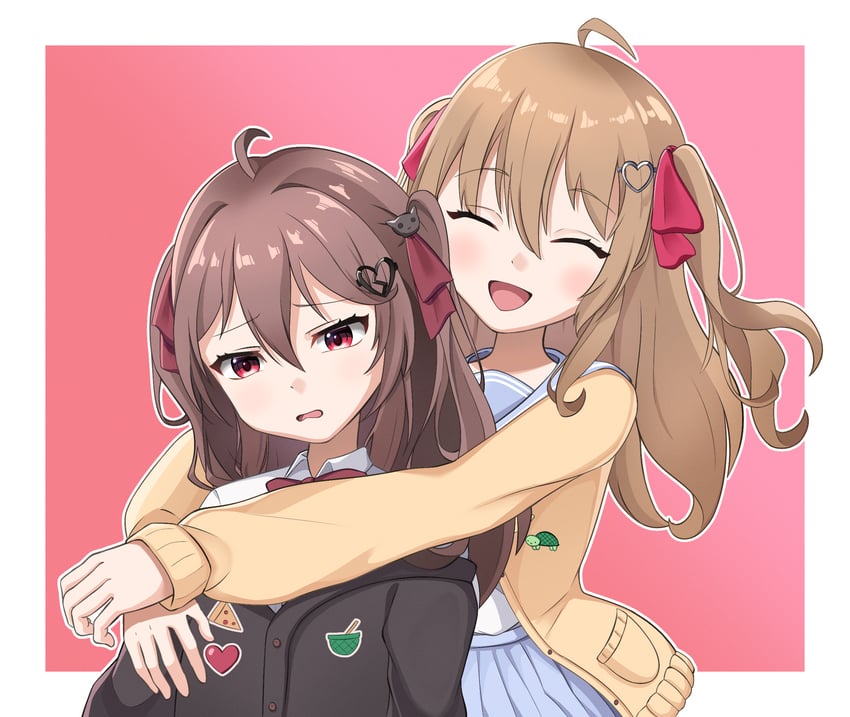 neuro-sama and evil neuro-sama (vedal ai) drawn by wlldsake