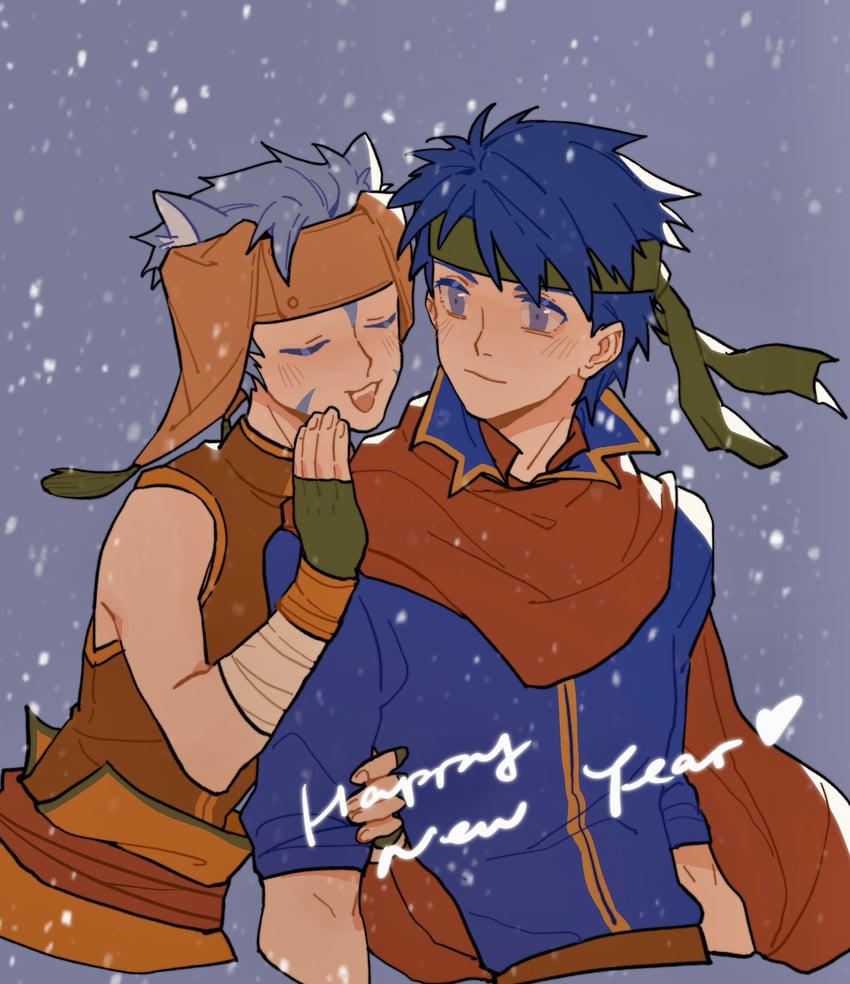 ike and ranulf (fire emblem and 1 more) drawn by julianlynnnn