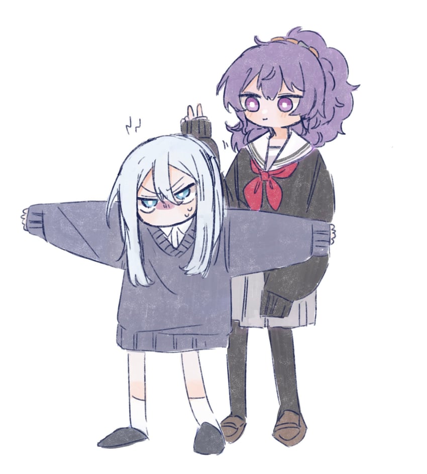 asahina mafuyu and yoisaki kanade (project sekai) drawn by siiaka023