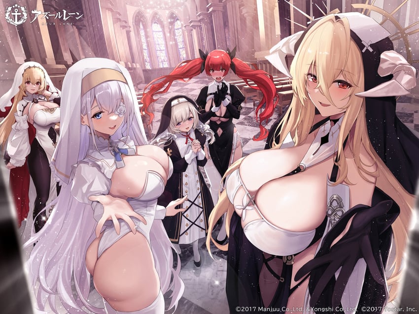 honolulu, implacable, emden, flandre, and kersaint (azur lane) drawn by untue