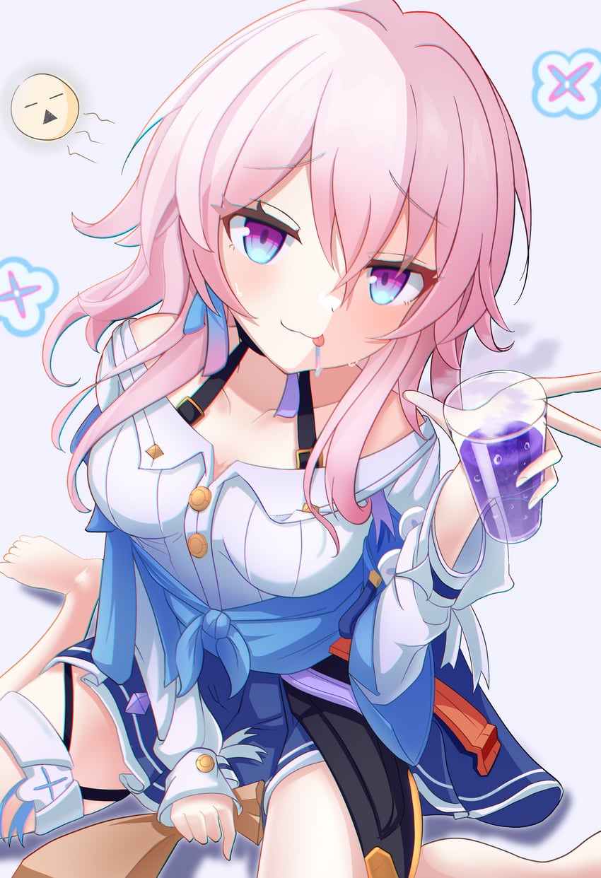 march 7th (honkai and 1 more) drawn by 9zn