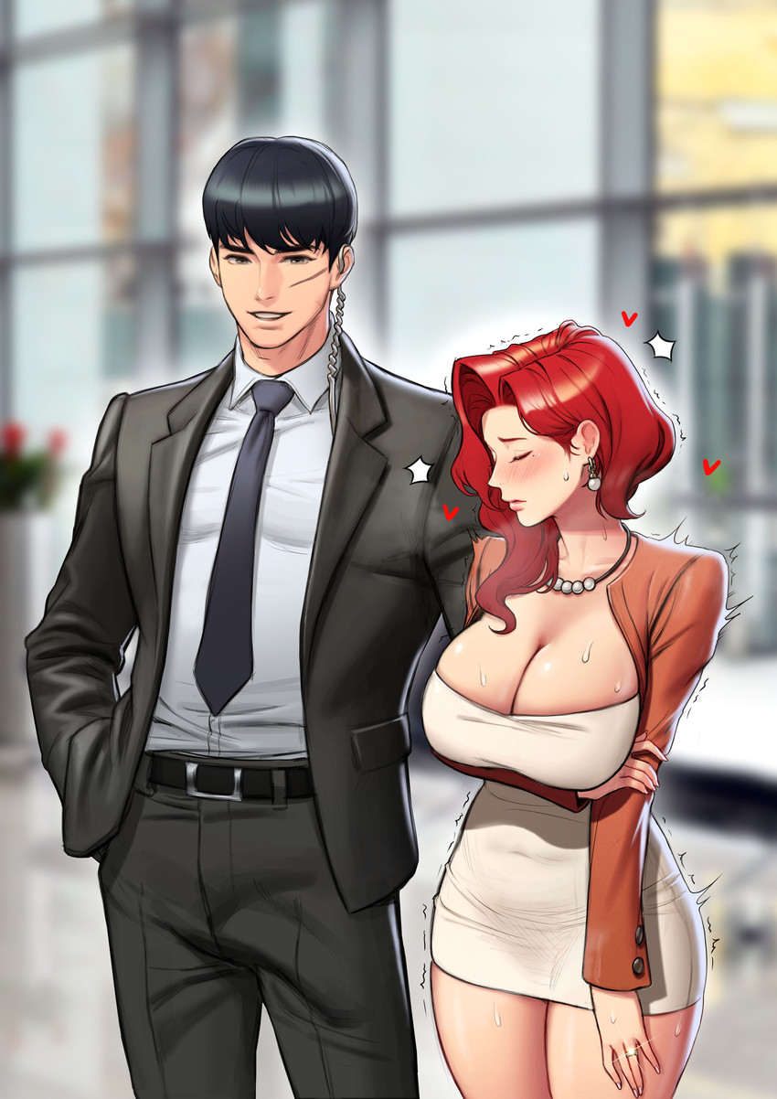 kang hansung and ceo (ceo and bodyguard) drawn by roborobocap