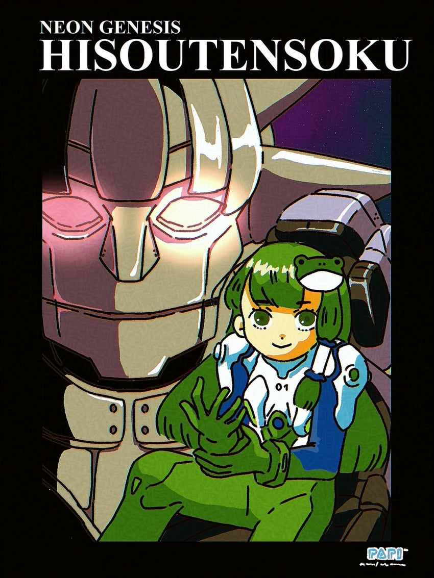 kochiya sanae and hisou tensoku (touhou and 1 more) drawn by papi_apricot