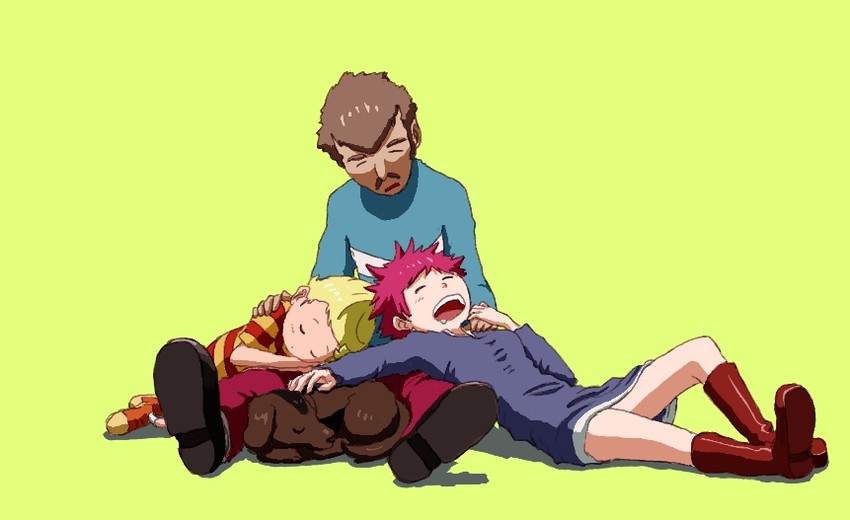 lucas, kumatora, boney, and duster (mother and 1 more) drawn by tanba_(tanbasi)