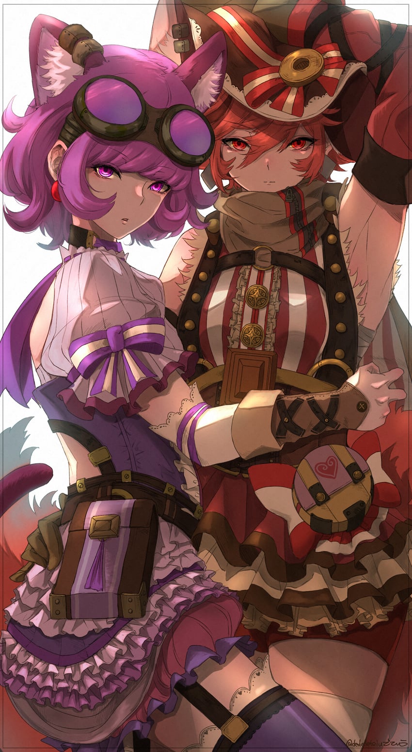 kotozume yukari, kenjou akira, cure macaron, and cure chocolat (precure and 1 more) drawn by dededeteiu