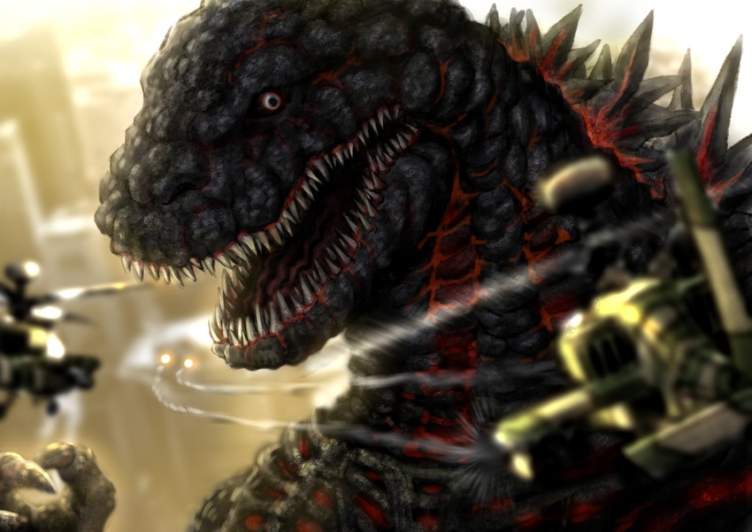 godzilla (godzilla and 1 more) drawn by taniguchi_seima