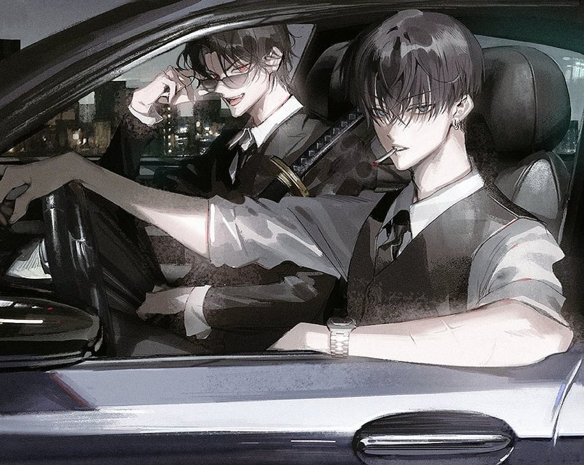 matsuno chifuyu and baji keisuke (tokyo revengers) drawn by runa_(nori31291404)
