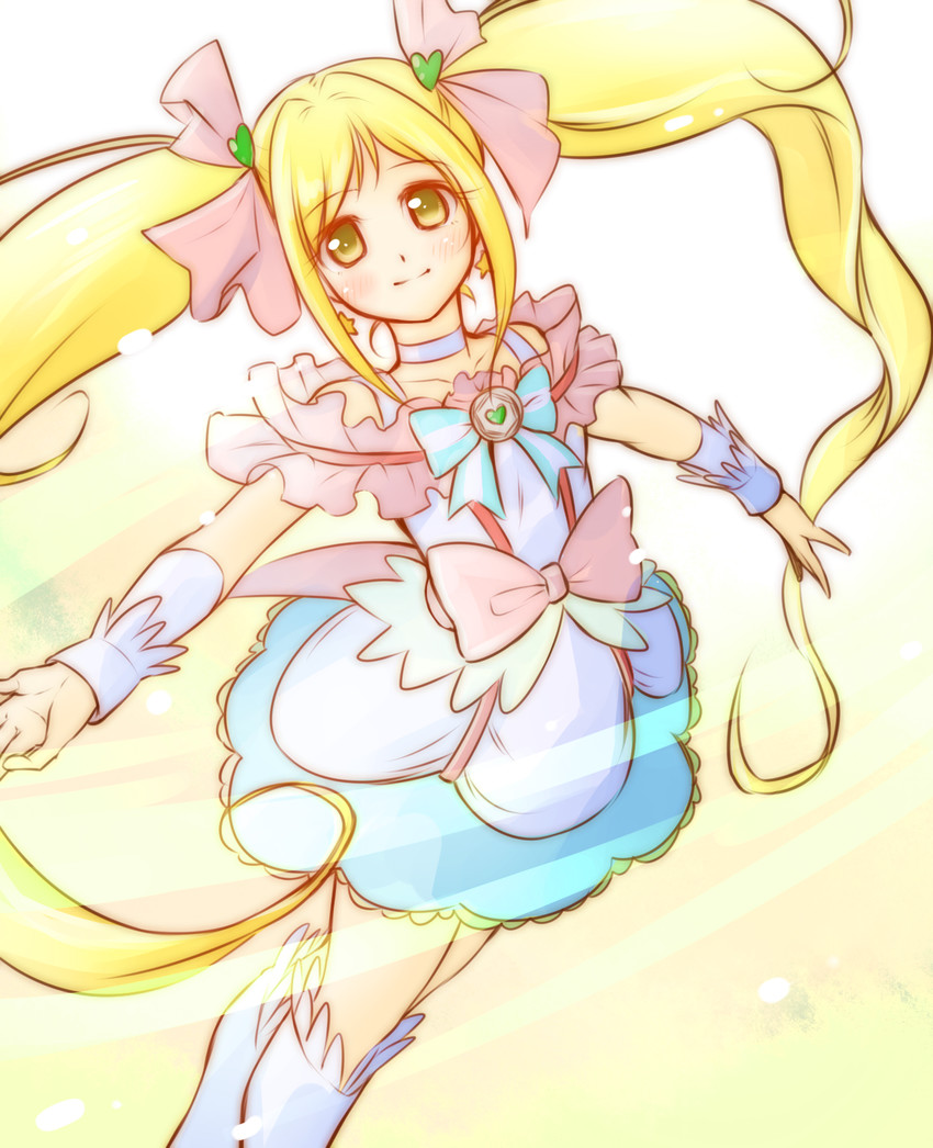 sakagami ayumi and cure echo (precure and 2 more) drawn by arakawa_tarou