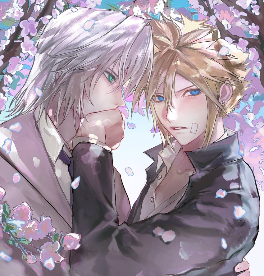 cloud strife and sephiroth (final fantasy and 2 more) drawn by 3_3lecho