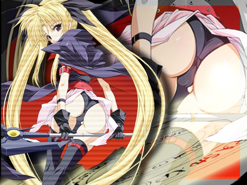 fate testarossa and bardiche (lyrical nanoha and 1 more)
