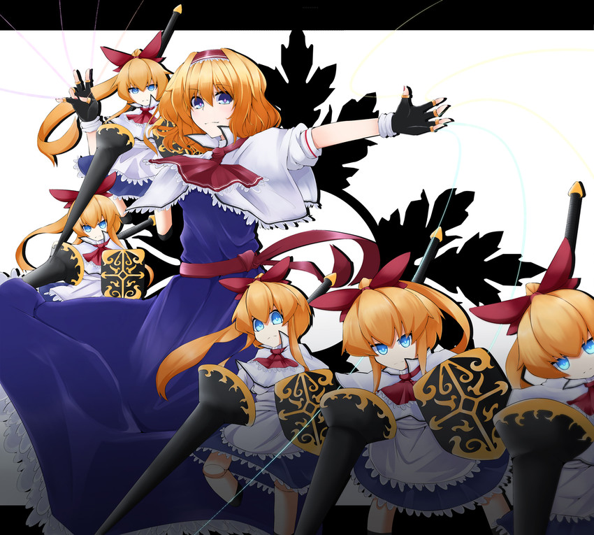 alice margatroid and shanghai doll (touhou) drawn by rihito_(usazukin)