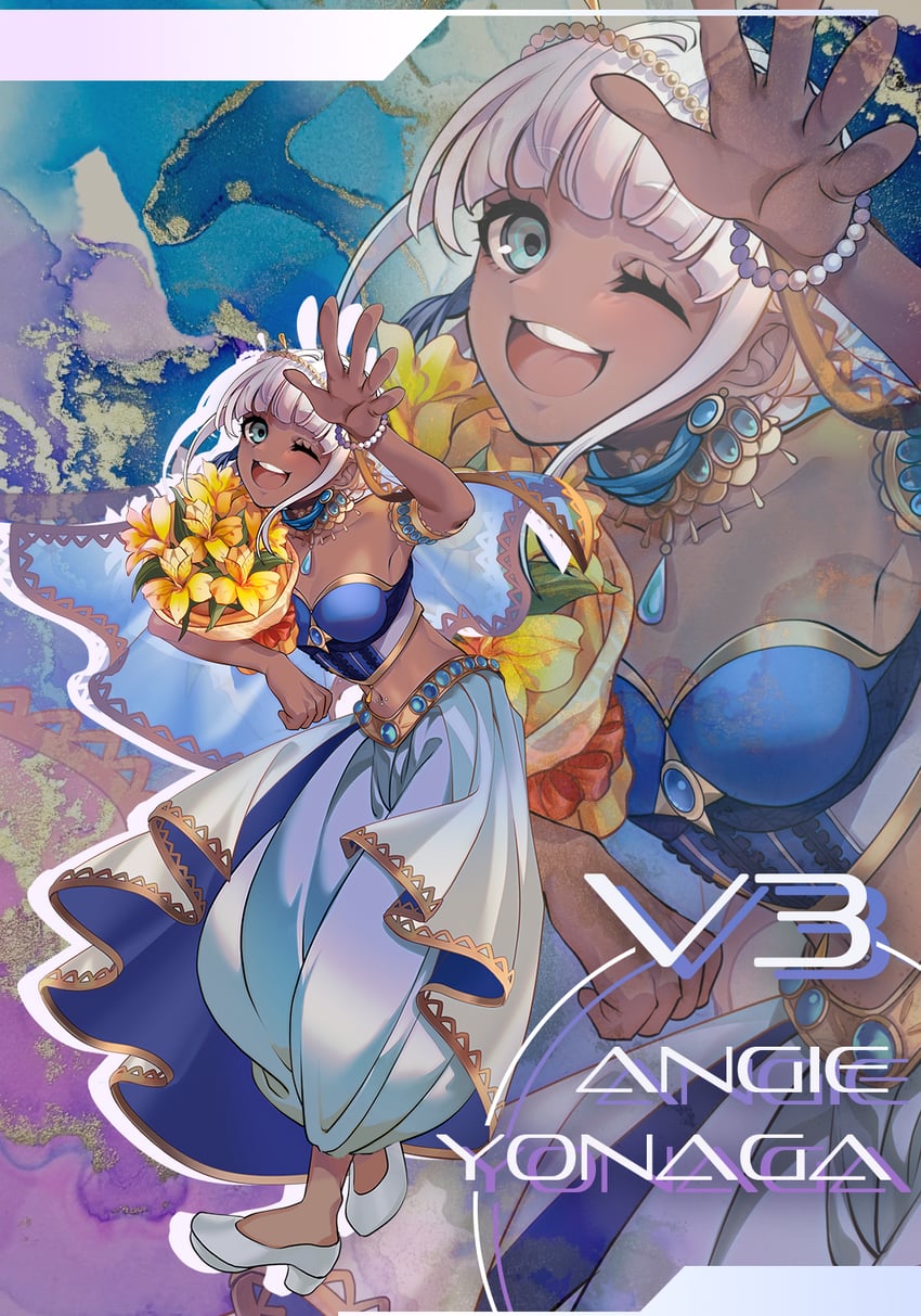 yonaga angie (danganronpa and 1 more) drawn by nota_sayaka