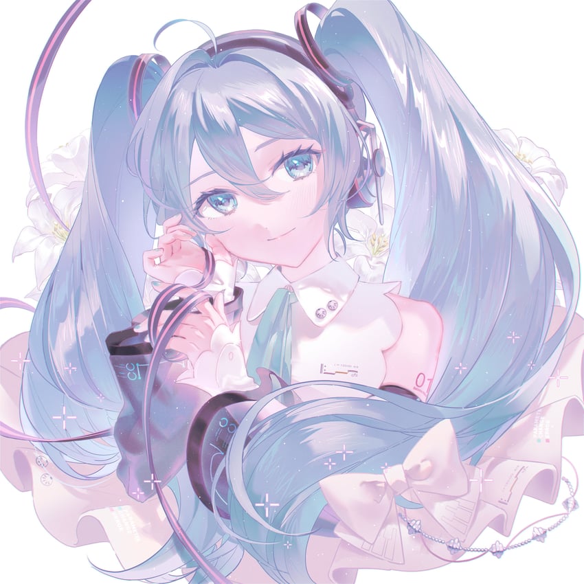 hatsune miku (vocaloid and 1 more) drawn by hamuna_(hamuna_86)