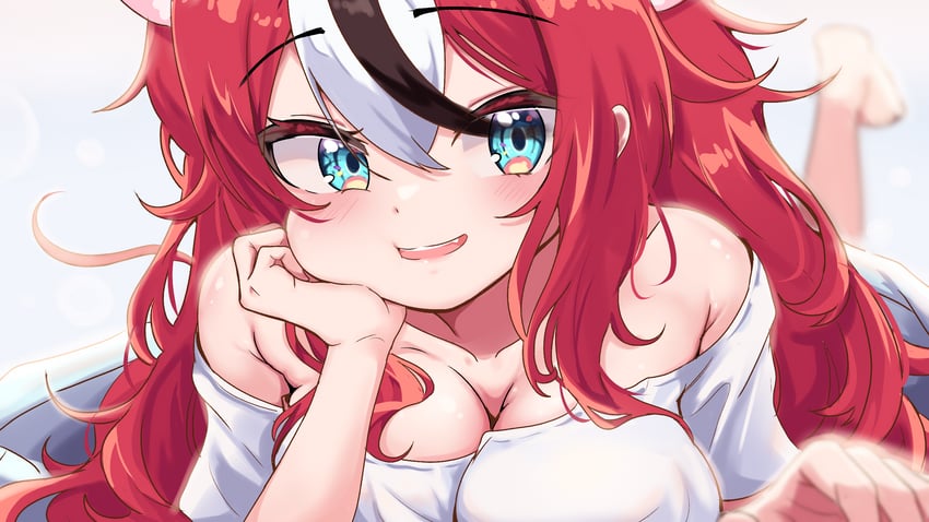 hakos baelz (hololive and 1 more) drawn by cafelittle