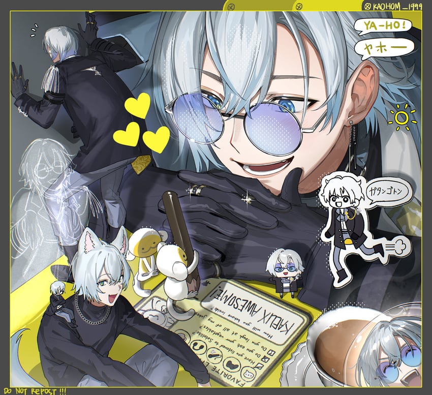 kaelix debonair and debonheir (nijisanji and 1 more) drawn by kaohom503