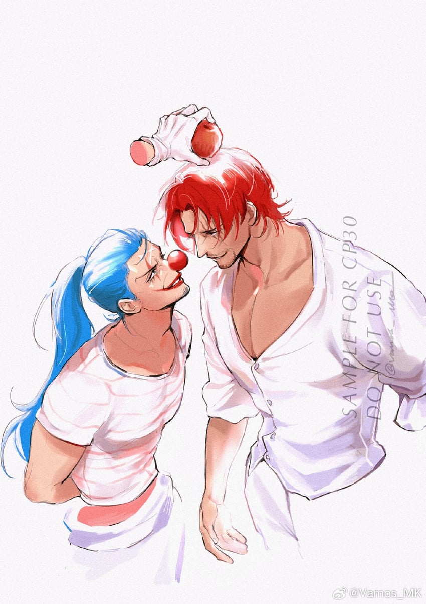 shanks and buggy the clown (one piece) drawn by vamos_mk