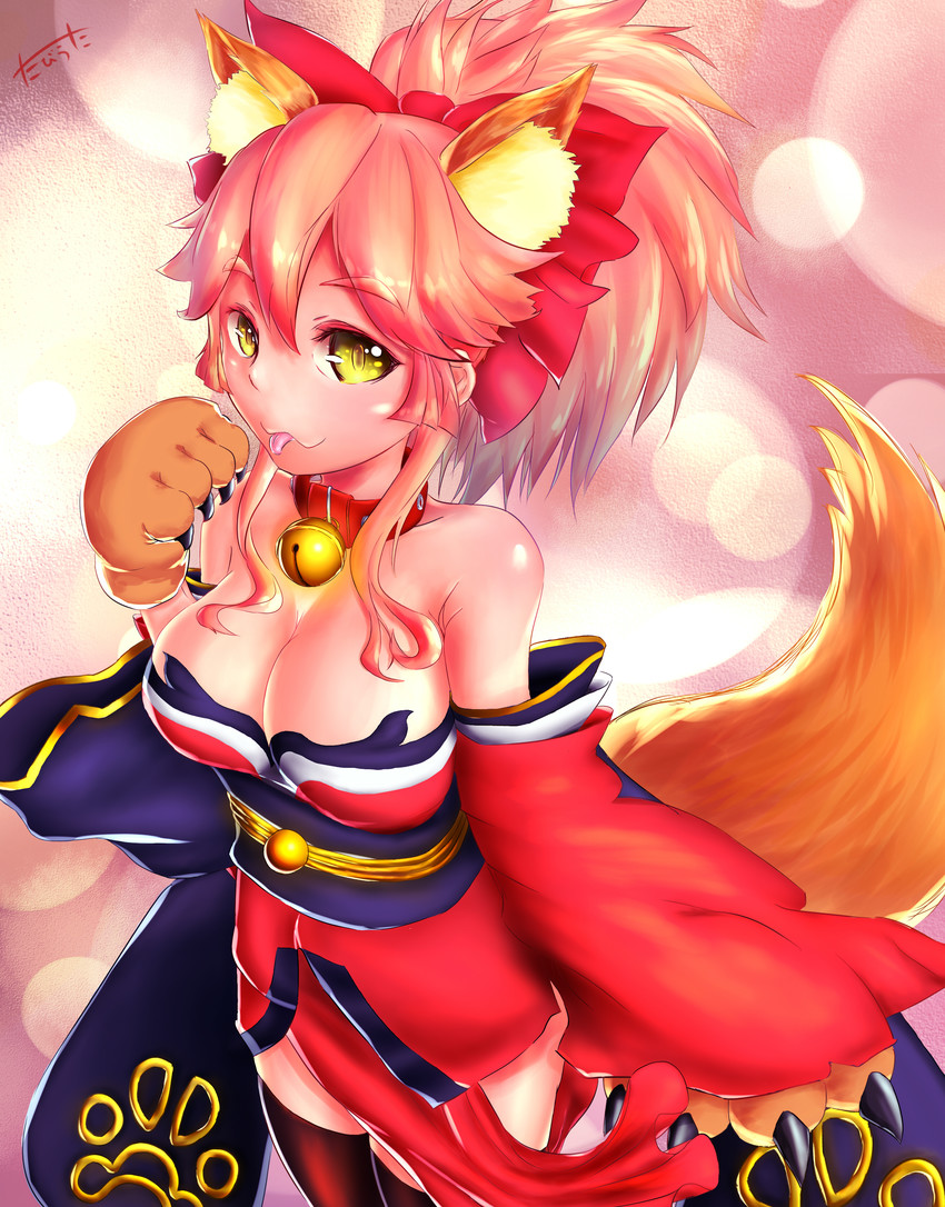 tamamo and tamamo cat (fate and 2 more) drawn by tabika_(ryoka-moto-ryoka)