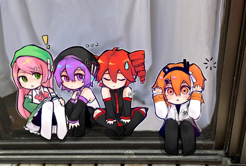 kasane teto, adachi rei, utane uta, and momone momo (utau and 1 more) drawn by bitc_36