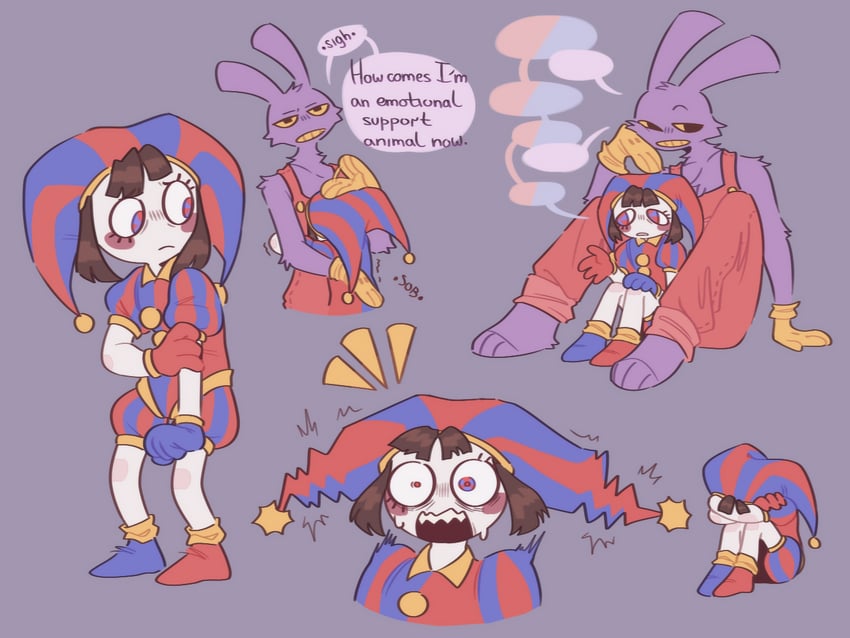 pomni and jax (the amazing digital circus) drawn by nickeeree