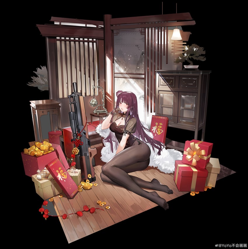 wa2000 and makiatto (girls' frontline and 1 more) drawn by yoyo_(550098)