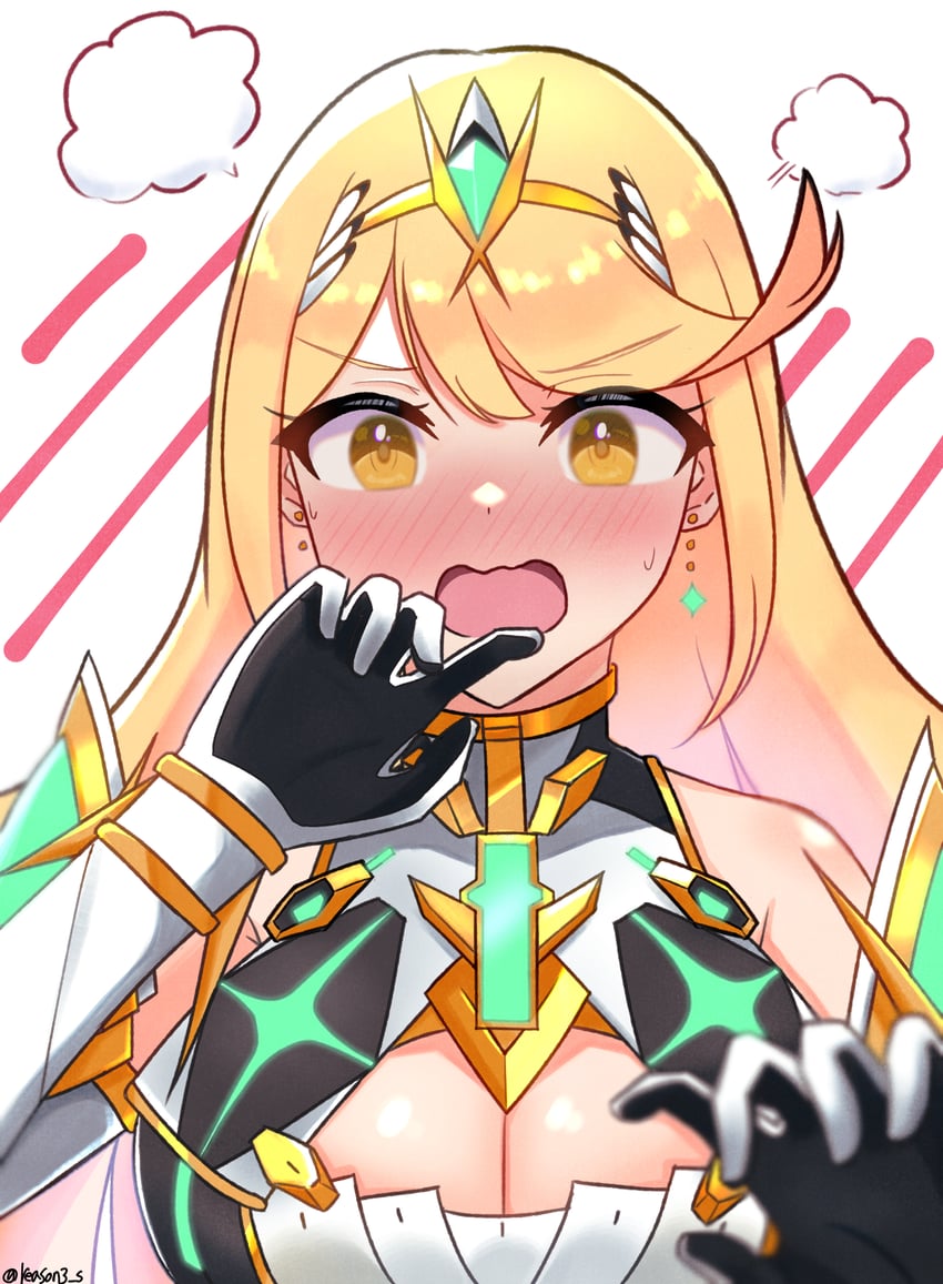mythra (xenoblade chronicles and 1 more) drawn by reason3_s