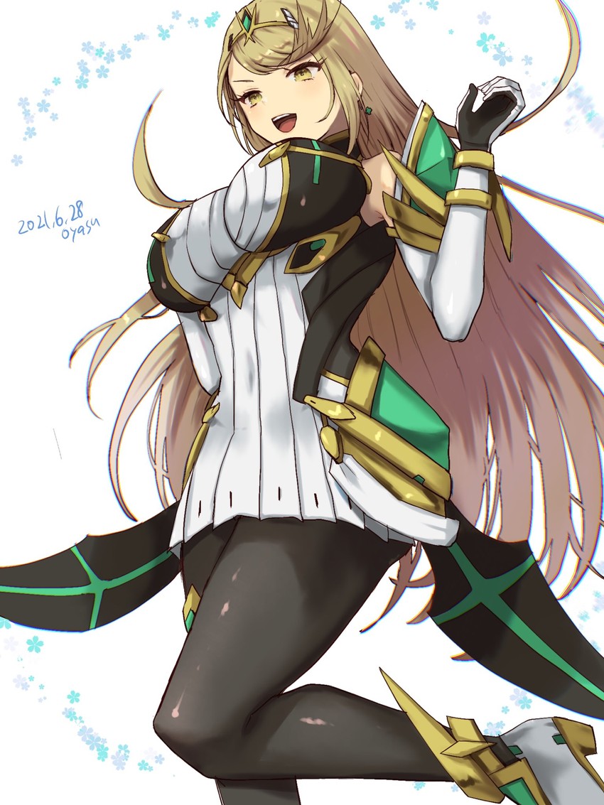 mythra (xenoblade chronicles and 2 more) drawn by yamamori_kinako