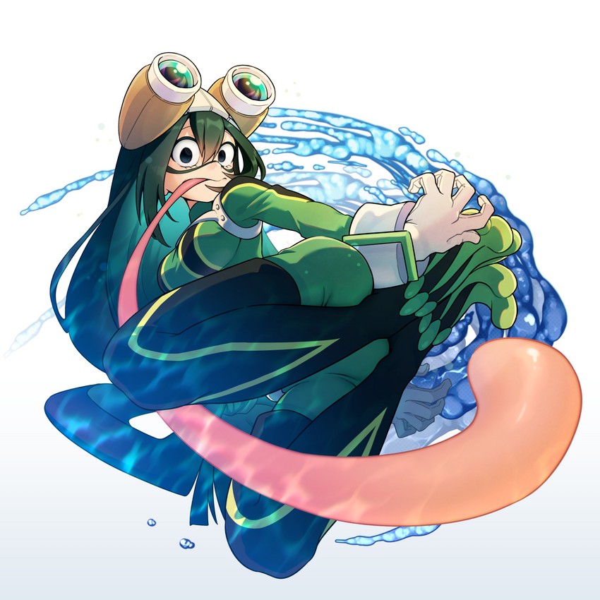 asui tsuyu (boku no hero academia) drawn by abiko_yuuji