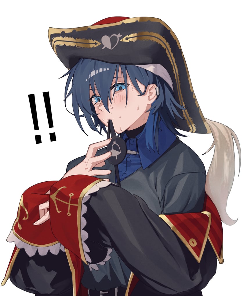 houshou marine and hiodoshi ao (hololive and 1 more) drawn by uzuradobin