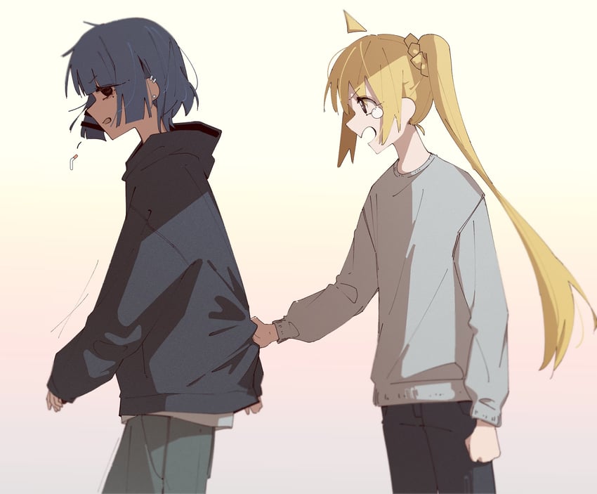 ijichi nijika and yamada ryo (bocchi the rock!) drawn by machuuu68