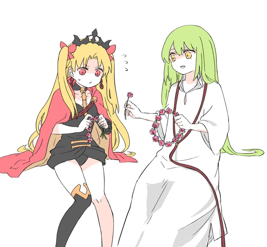 ereshkigal and enkidu (fate and 1 more) drawn by himeko_(nico6v6pachi)