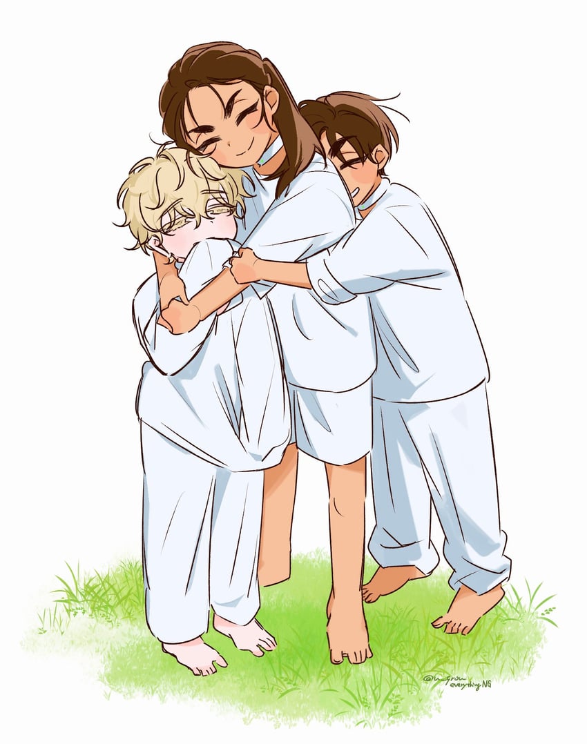 luka, hyuna, and hyunwoo (alien stage) drawn by u_qrou