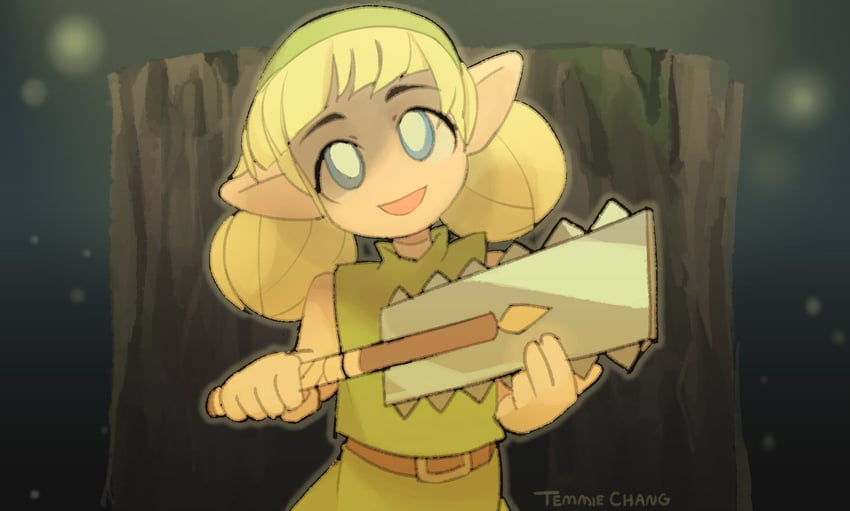 fado (the legend of zelda and 1 more) drawn by temmie_chang