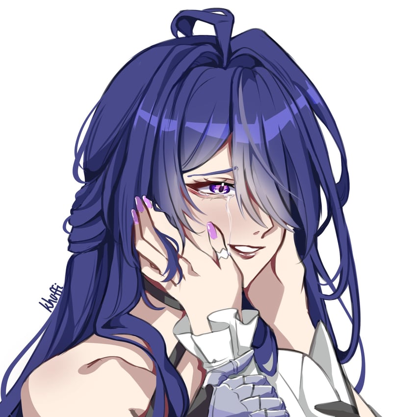 kiana kaslana and acheron (honkai and 2 more) drawn by khuffi