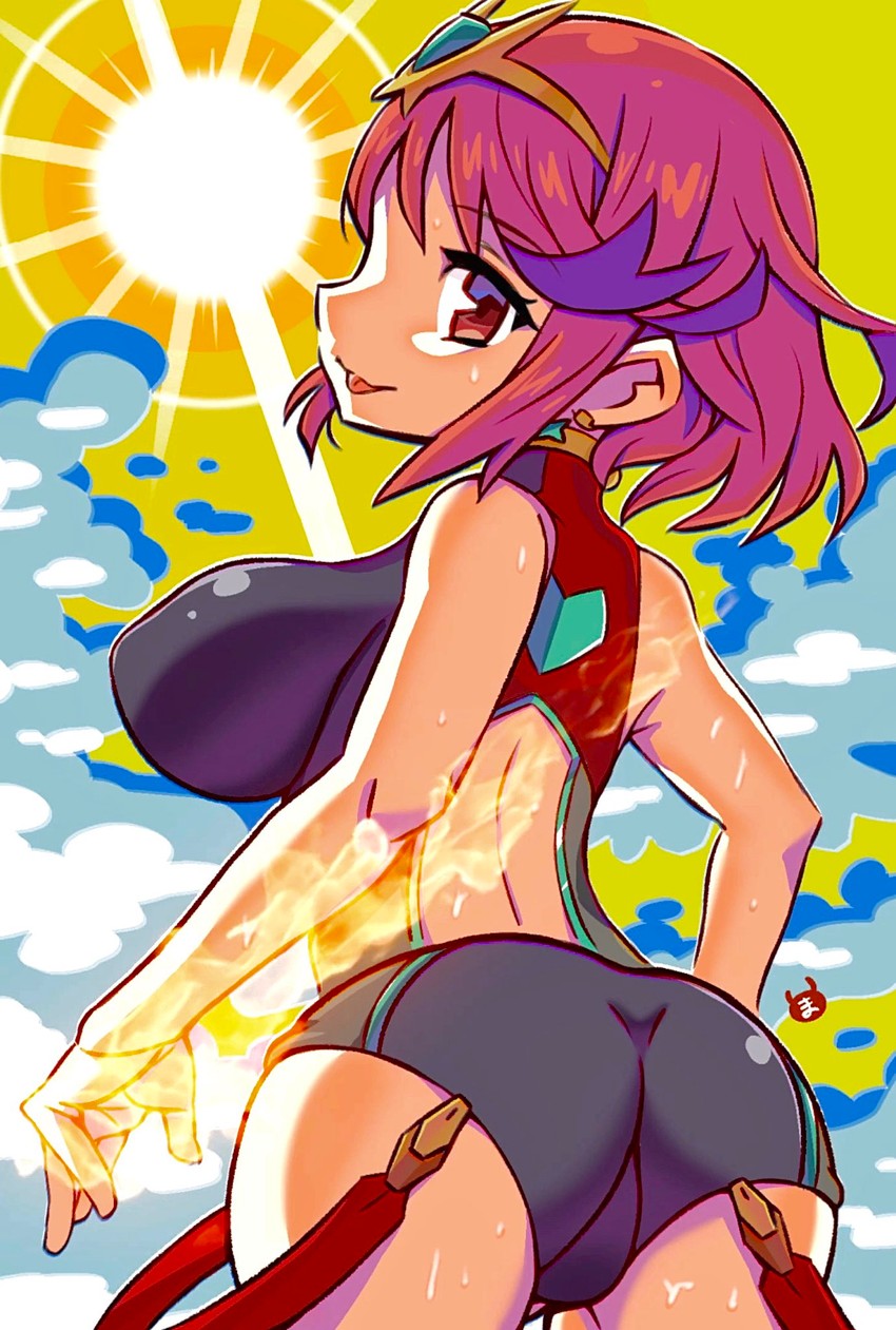 pyra (xenoblade chronicles and 1 more) drawn by ma2acworks
