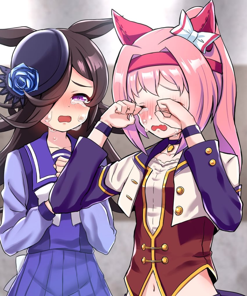 rice shower and haru urara (umamusume) drawn by yokoshima_(euphoria)
