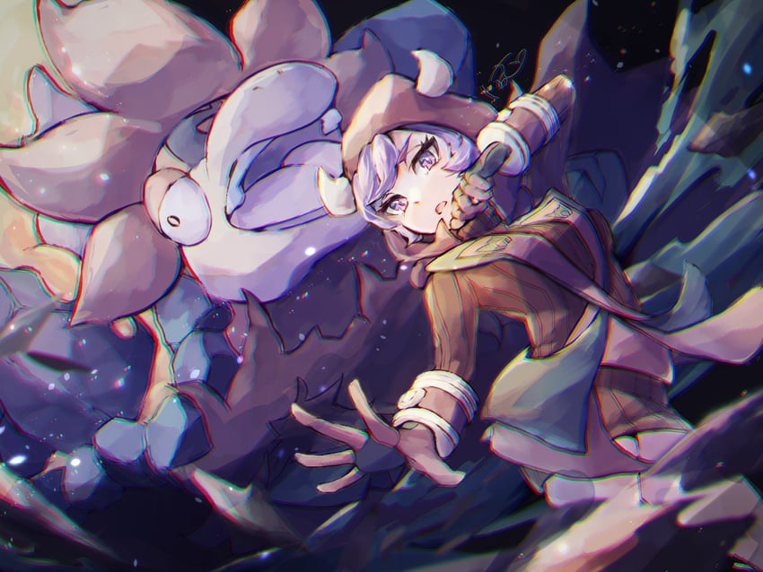courtney, camerupt, and mega camerupt (pokemon and 1 more) drawn by nyokkiri
