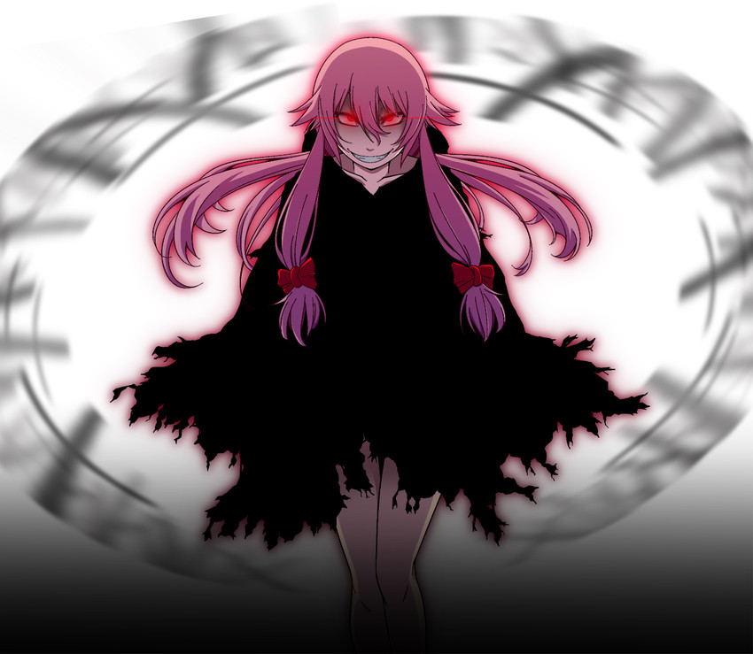 gasai yuno (mirai nikki) drawn by hayashi_custom