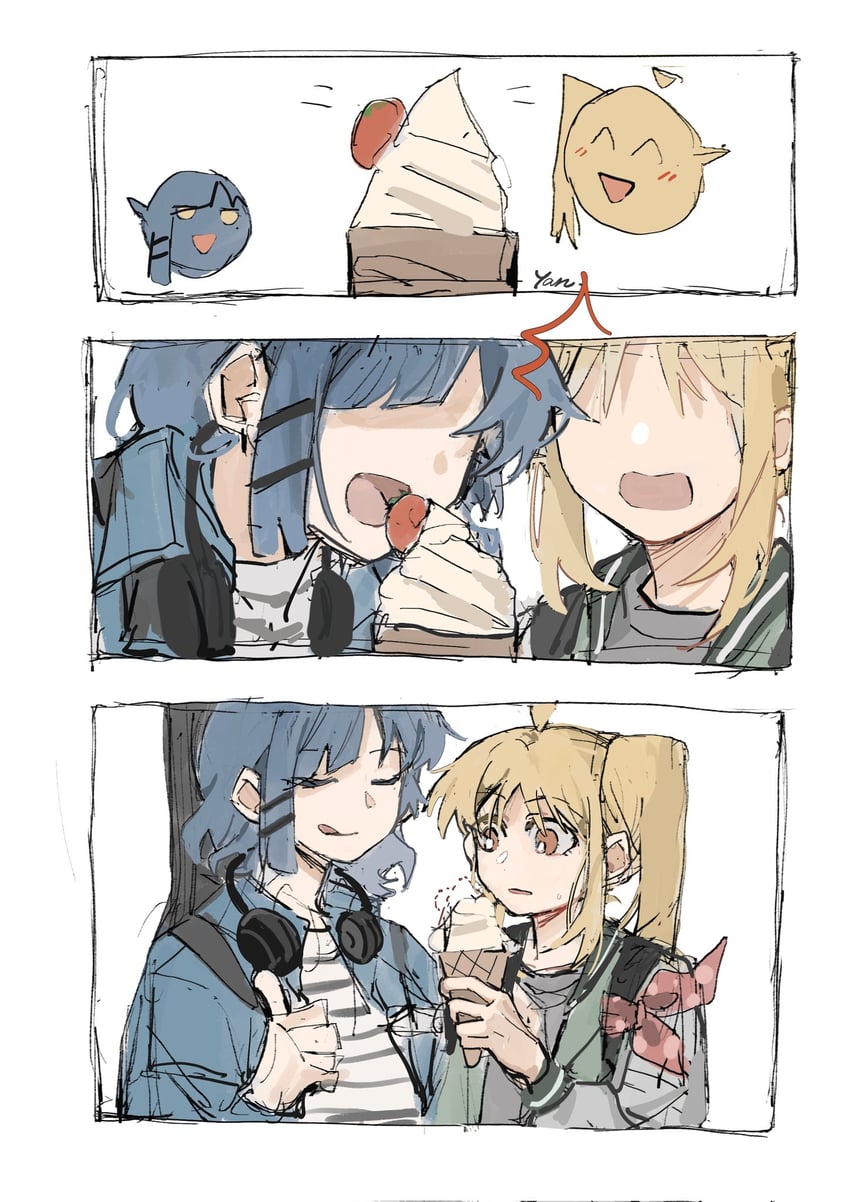 ijichi nijika and yamada ryo (bocchi the rock!) drawn by yanlingjinshilihuahua