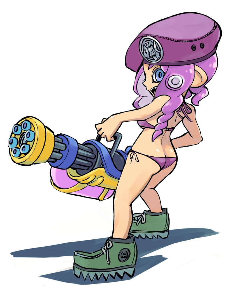 octoling player character and octoling girl (splatoon and 1 more) drawn by muramasa_mikado