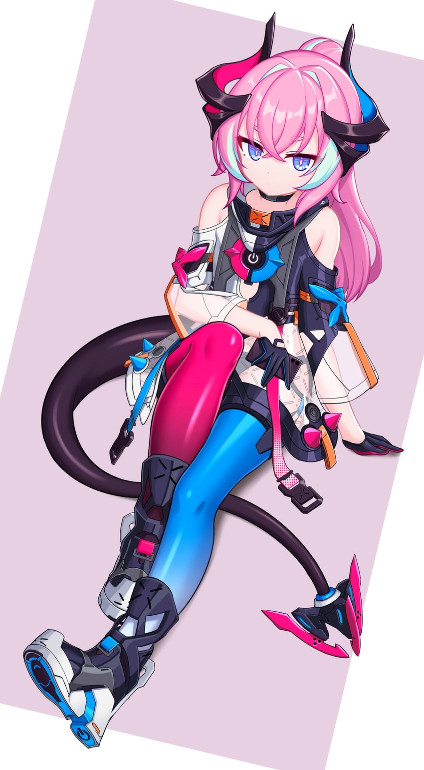 rozaliya olenyeva and delta (honkai and 1 more) drawn by budesonide