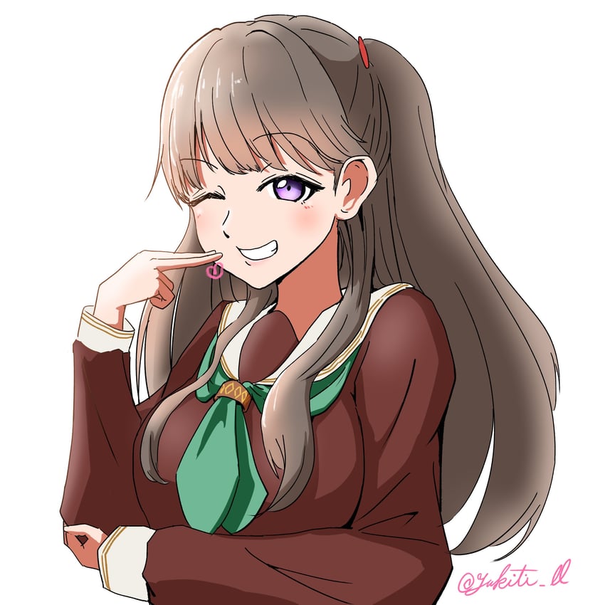 fujishima megumi (love live! and 1 more) drawn by yukiti_ll