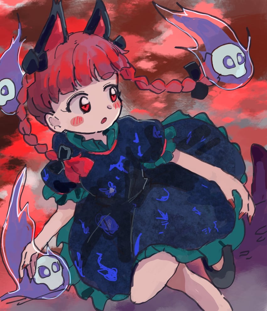 kaenbyou rin (touhou and 1 more) drawn by rome35793562