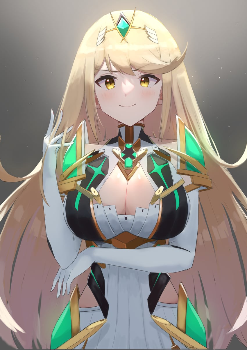 mythra (xenoblade chronicles and 1 more) drawn by oruru63100814