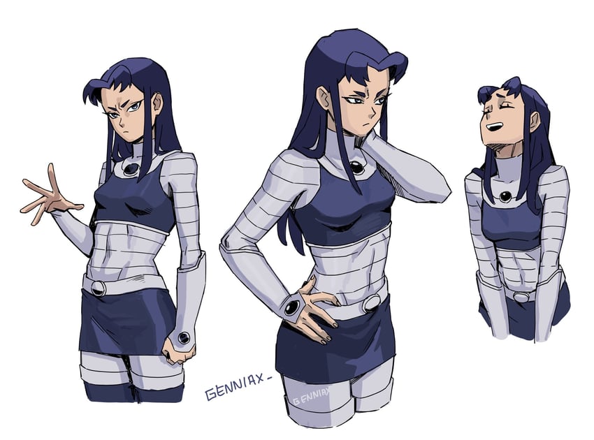 blackfire (dc comics and 1 more) drawn by genniax