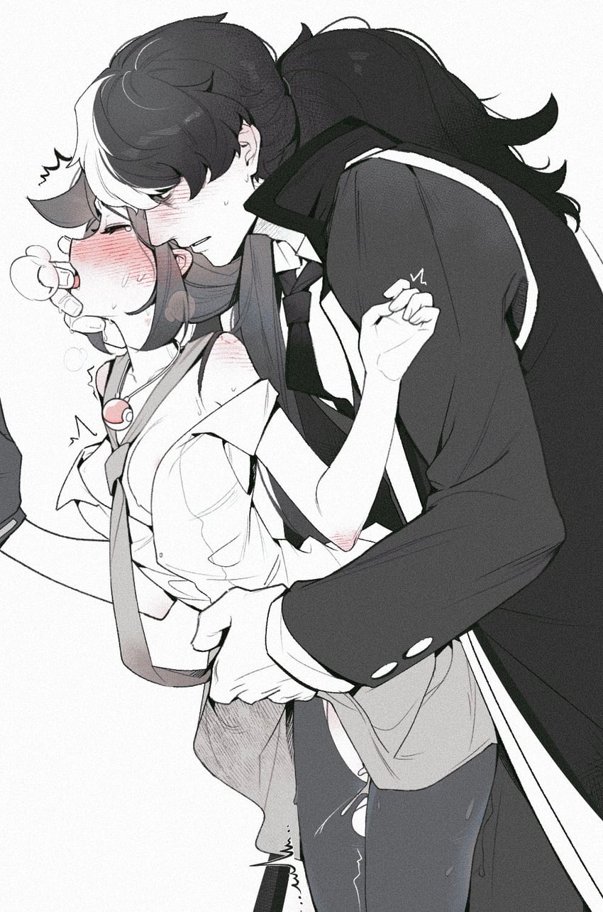 athena cykes and simon blackquill (ace attorney and 1 more) drawn by salted_whale