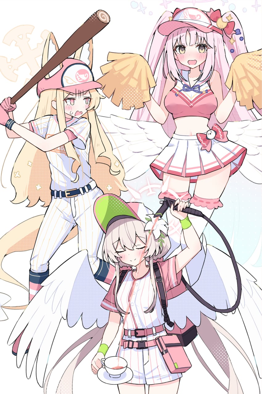mika, seia, and nagisa (blue archive) drawn by sateto_(user_knrf2332)
